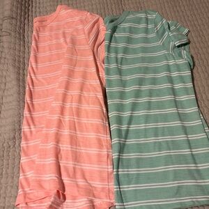 Time and Tru Striped - Pink and Green